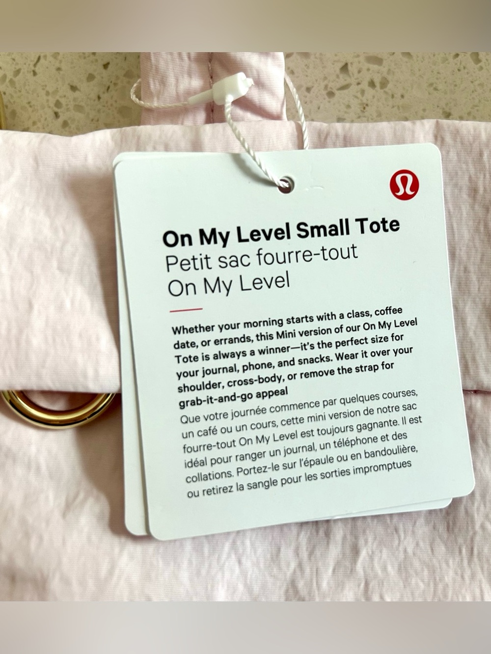 LULULEMON ON MY LEVEL SMALL TOTE NWT - Picture 6 of 6